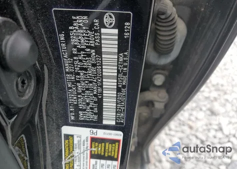 2012 Toyota Camry Base из США, поврежденный, VIN 4T1BF1FK7CU061327